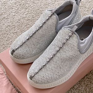 Miu Miu Womens Calzatore Donna - Argentina Blanco